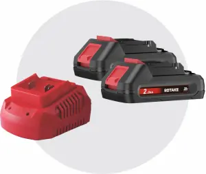 MULTI SET BATERIAS 20B2X2 2.0AH + CARREGADOR 18C4