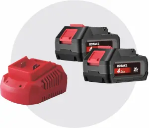 MULTI SET BATERIAS 20B4X2 4.0AH + CARREGADOR 18C4